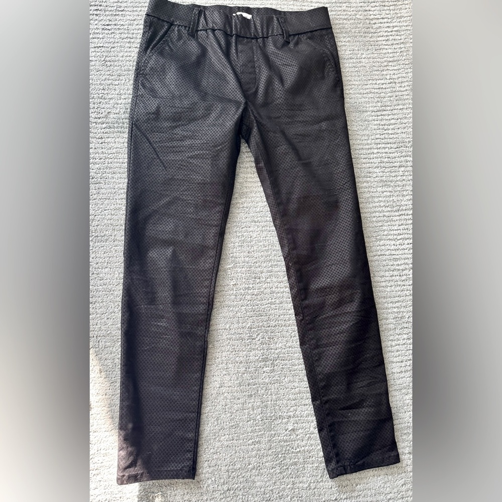 Bevy Flog 27 black diamond pattern pants no flaws elastic waist lots of stretch